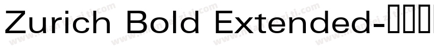 Zurich Bold Extended字体转换